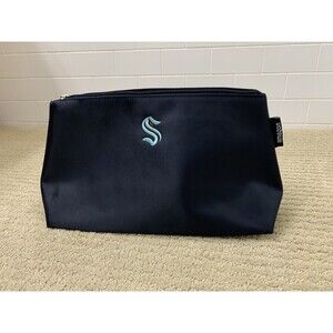 Seattle Kraken Amazon Blue Travel Kit Bag Hockey NHL Giveaway Pouch New